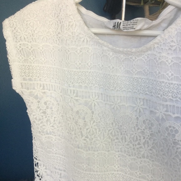 H&M’s Girls White Top - Picture 4 of 5